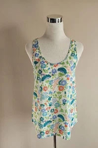NWT French Connection Sleeveless Floral Multi color Top sz 6 - Picture 1 of 16