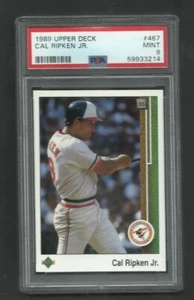 PSA 9 COMO NUEVO CAL RIPKEN 1989 CUBIERTA SUPERIOR #467 JB - Imagen 1 de 1
