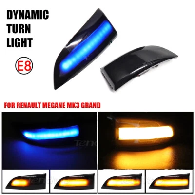LED Dynamic Turn Signal Light For Renault Megane Grand Scenic Fluence Latitude - Imagem 1 de 4