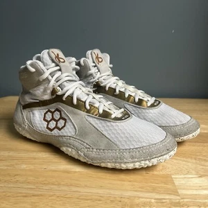 Rudis Alpha Mens Wrestling Shoe Men’s Size 11.5 White And Gold - Picture 1 of 10