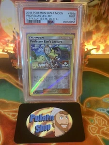 2019 Lost Thunder Professor Elm’s Lecture 188a Pokemon League 1st Place - PSA 9 - Picture 1 of 3