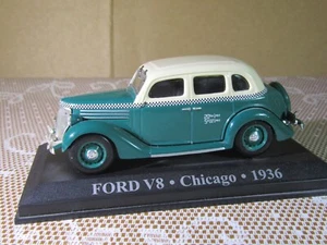 205Z ixo altaya 20 Ford V8 Chicago 1936 Green Taxis of the World 1:43 - Picture 1 of 7