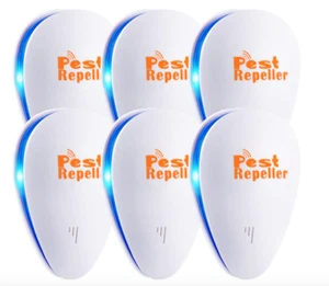 Ultrasonic Pest Repeller, Set of 6-Packs Electronic Plug in Repellent Indoor NEW - Picture 1 of 7
