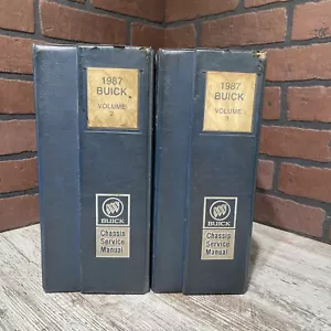 1987 Buick Chassis Service Manual Workshop Repair Shop 2 Volume Binder Set - Picture 1 of 6