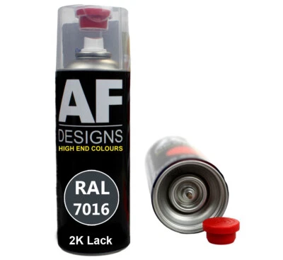 2K Lackspray Autolack Spraydose kratzfest FÜR RAL 7016 ANTHRAZITGRAU seidenmatt - Bild 1 von 2