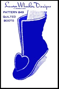 Pedido por correo # 849 Patrón de tela acolchada BOTAS Estilo ZAPATILLAS Zapatos de cama ~S-M-L~ - Imagen 1 de 5