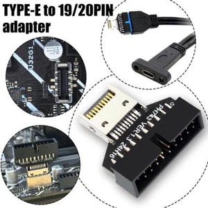 USB3.2 Type-E 20Pin to USB 19P Chassis Front USB Type C Type Extension A N4R3 - Afbeelding 1 van 9