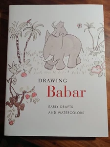 Drawing Babar Early Drafts and Watercolors 2008 HBDJ 1st Ed. Jean de Brunhoff - Picture 1 of 11