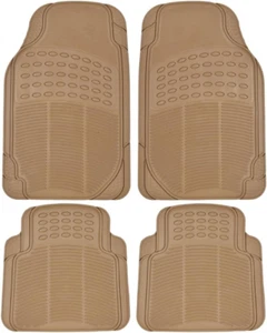 All Weather Rubber Floor Mats for Car SUV & Truck - 4 Pieces Set (Front & Rear), - Picture 1 of 8