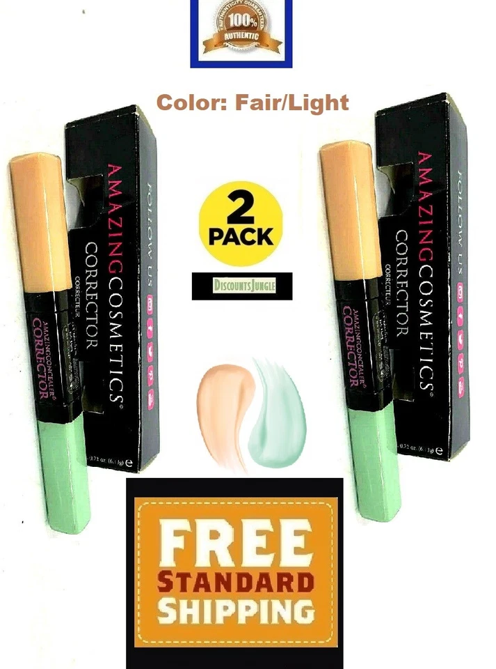 Juego de x2 increíbles correctores de cosméticos justos/luces 22 oz hechos en EE. UU. - auténtico Foto 1 de 4