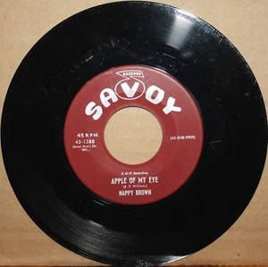NAPPY BROWN *Apple Of My Eye* BABY I GOT NEWS Mambo Tittyshaker 45 on SAVOY 1588 - Picture 1 of 2