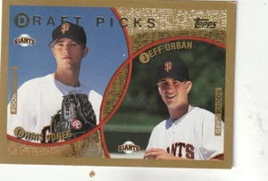 FREE SHIPPING-MINT-1999 Topps Draft Picks Jeff Urban Chris Jones #213 - Picture 1 of 1