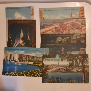 1939 San Francisco Golden Gate Feria Mundial Postales Expo Mensaje Cancelar 9 cds - Imagen 1 de 2