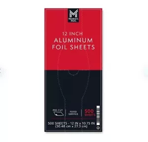 Member's Mark Foil Sheets, 12 x 10.75, 500 ct. Free Shipping - Picture 1 of 7