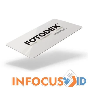 FOTODEK WF76-AI Premium PVC Brillant Identité Cartes Glace Paquet De 100 - Picture 1 of 2