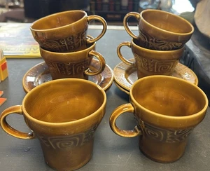 Mid Century Royal Tudorware Cups And Saucers - Picture 1 of 11