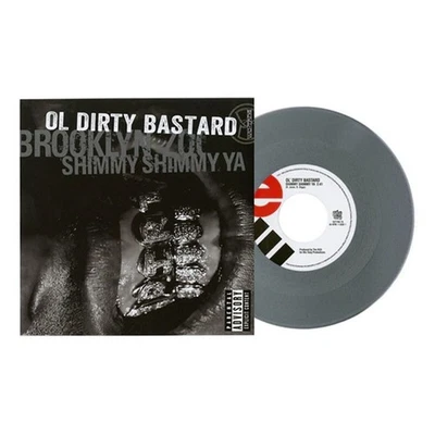 OL' DIRTY BASTARD: Shimmy Shimmy Ya / Brooklyn Zoo SILVER 7" Vinyl WU-TANG CLAN - Image 1 of 4