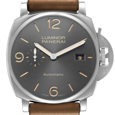 Reloj Hombre Panerai Luminor Due 45mm Esfera Gris Acero PAM00943 Caja Papeles Foto 1 de 4