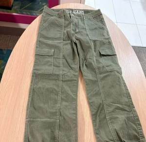 VIP Jeans Cargohose Gr. 13/31 olivgrün Taschen Baumwollmischung Zip Fly - Bild 1 von 3