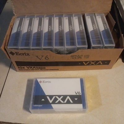  ECRIX 8MM V6 VXA 62m 12/24GB DATA CARTRIDGES - 10CT. BOX NOS - Image 1 of 3