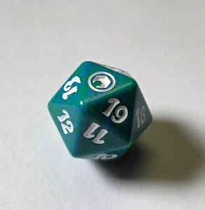 Magic the Gathering d20 SPINDOWN Green 1x MtG Scars of Mirrodin - Picture 1 of 2