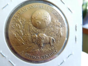 EG 1972 SERVIZIO PARCHI NAZIONALI MONETA 100° SFIDA VECCHIO FEDELE BISONTE ALLEVATO!! - Foto 1 di 5