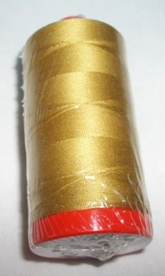 Aurifil 100% Cotton 50wt Thread # 2920 Light Brass 1422 Yard Large Spool - Image 1 of 4