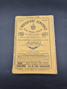 4262 - FERROVIE INDICATORE GENERALE DELLE STRADE FERRATE ITALIA MERIDIONALE 1899 - Imagen 1 de 8