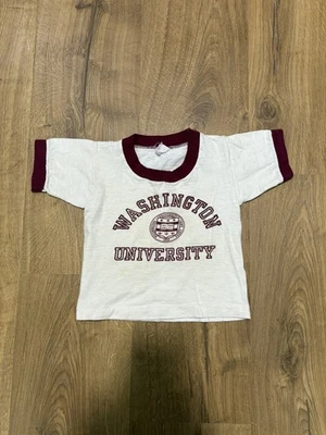 Vintage 1960s Champion Kids Shirt Toddler Size 4 Washington University St Louis - Image 1 of 4