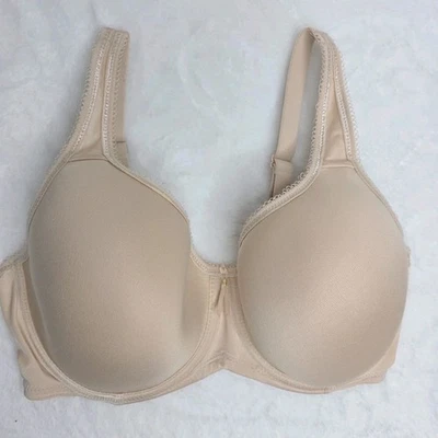 Camiseta WACOAL Bra 34DD Basic Beauty Cobertura Completa Beige Con Aros 853192 Usada en Excelente Condición Foto 1 de 4