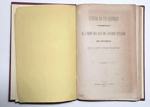 L. Dubino Storia di un biennio considerazioni sui primi due anni di governo 1872 - Imagen 1 de 13
