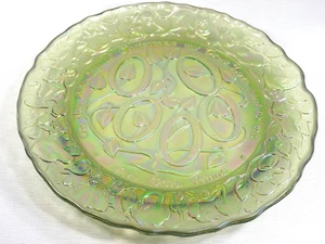 1974 IMPERIAL CARNIVAL GLASS 12 DAYS OF CHRISTMAS PLATE FIVE GOLDEN RINGS - Picture 1 of 4