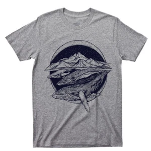 Wildlife T-Shirt Narwal Buckel Killerwal Orca Delfin Schweinswal Angeln Tee - Bild 1 von 13