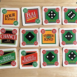Milton Bradley Yahtzee Showdown Cards Full Set Replacement Game Parts 4202 - Picture 1 of 2