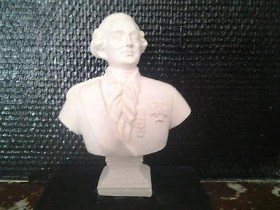 Louis XVI Buste en plâtre de moulage H:15cm - Photo 1/4