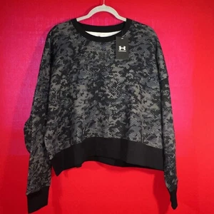 Under Amour Women's UA Rival Fleece Camo Crew Pull-over Sweatshirt. Size Large - Picture 1 of 4