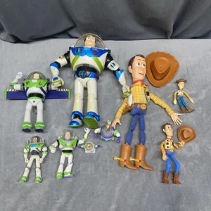 Huge Toy Story Lot Buzz Lightyear Woody Disney Pixar Thinkway Figure Pull String - Picture 1 of 24