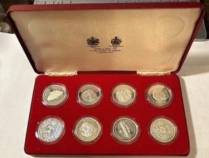 1977 The Queen’s Silver Jubilee Crown Proof Sterling Set ~ 28.276 Grams Per Coin - Picture 1 of 11