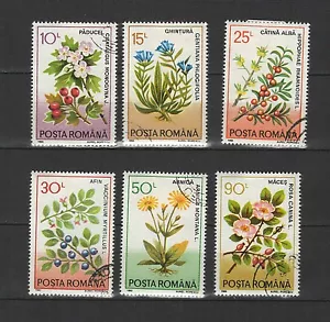 plantes médicinales ROUMANIE 1993 série de 6 timbres oblitérés / T1714 - Bild 1 von 1