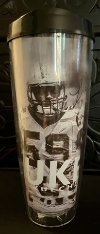 Luke Kuechly 2016 Carolina Panthers Tritan USA26oz Hot-Cold Drink Bottle Tumbler Cover