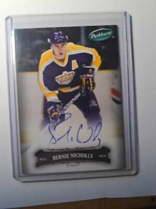 Bernie Nicholls 2006-07 Upper Deck Parkhurst Hockey Auto
