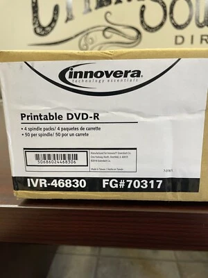 Innovera DVD-R Discos Hub Imprimible 16x/4.7GB 200 Pack IVR46830 Foto 1 de 3
