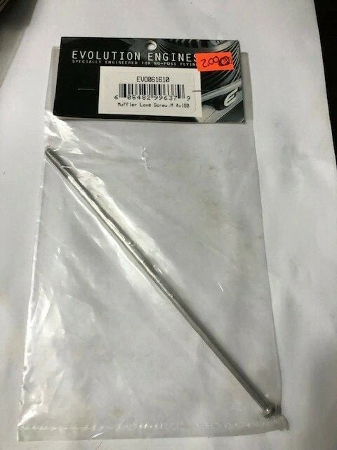 PIEZA MOTOR EVOLUTION EVO061610 SILENCIADOR TORNILLO LARGO M4 X 160MM NUEVO EN PAQUETE Foto 1 de 1