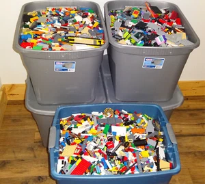 LEGO 1 Pound 🧱BUY 9 LBS GET 3 LBS FREE🧱Bulk Pieces Lot Bricks tires. Authentic - Picture 1 of 5