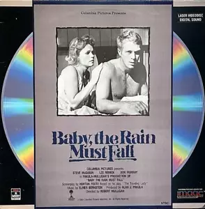 BABY, THE RAIN MUST FALL (STEVE MCQUEEN) PREMIUM QUALITY USED LASERDISC (NM/EX) - Picture 1 of 1