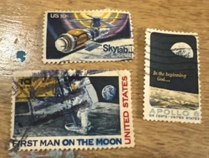 Moon Mission Stamps -Original - Picture 1 of 1