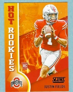 Justin Fields 2021 Score Football HOT ROOKIES Rookie RC #HR2 Buckeyes Bears - Picture 1 of 1