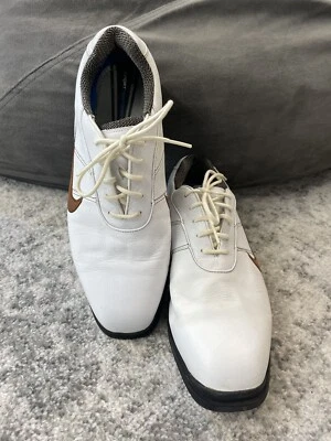 Men’s Nike White And Brown Golf Shoes Size 10 - Image 1 of 4