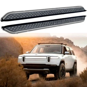 Stainless Running Board fits for Rivian R1S 2022-2024 Side Step Nerf Bar 2PCS - Picture 1 of 9