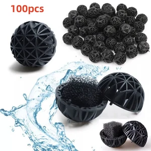 100 Stück ×16 mm Bio Kugeln Schwamm Beutel Filtermedien Nass/Trocken Koi Fisch Teich Aquarium USA - Bild 1 von 8